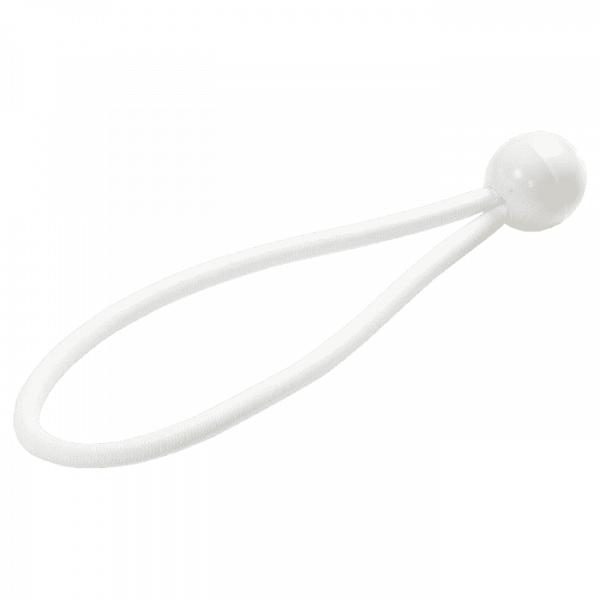 Echarpe d'extension blanche avec boule 180mm